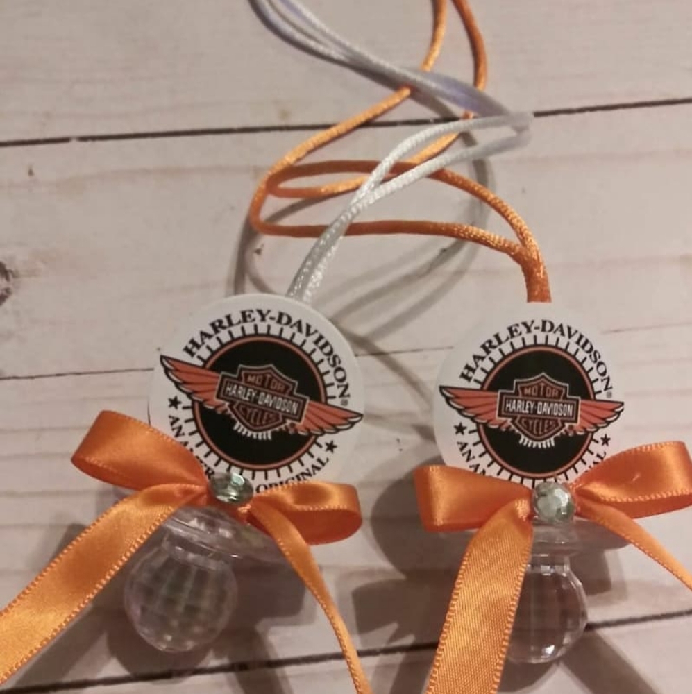 Harley Davidson Baby Shower Guest Favor Necklaces
